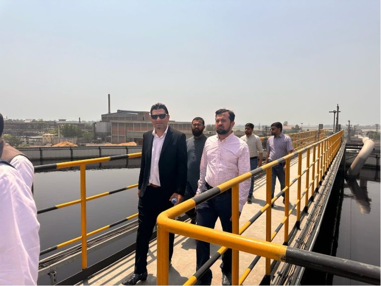 Project team visiting Sapphire Finishing Mills management team