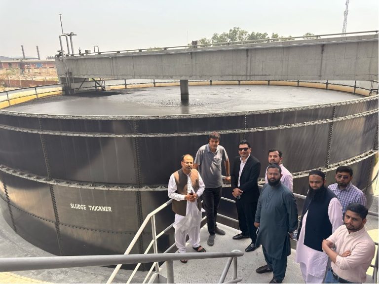 Project Team visiting Sapphire Finishing Mills effluent treatment plant