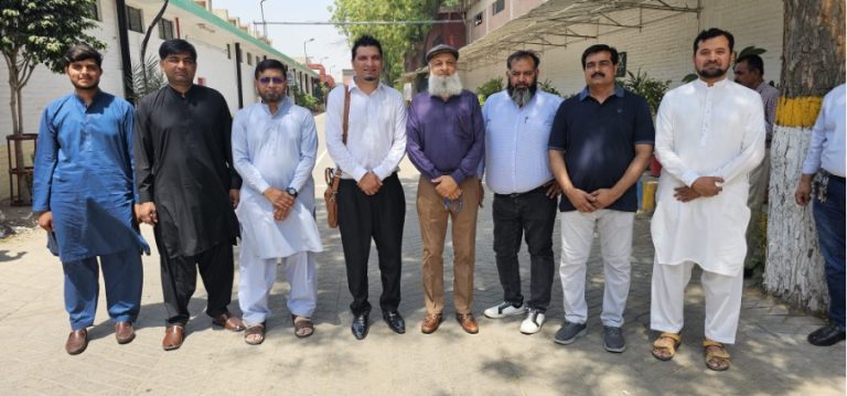 Project team with Nishat Mill management